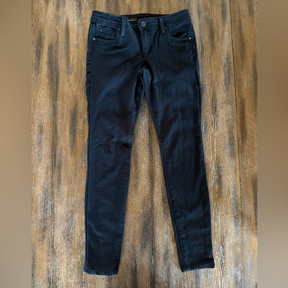 Kut from the Kloth Women’s Mia Toothpick Skinny Black Denim Jeans Size 4 - Picture 1 of 13